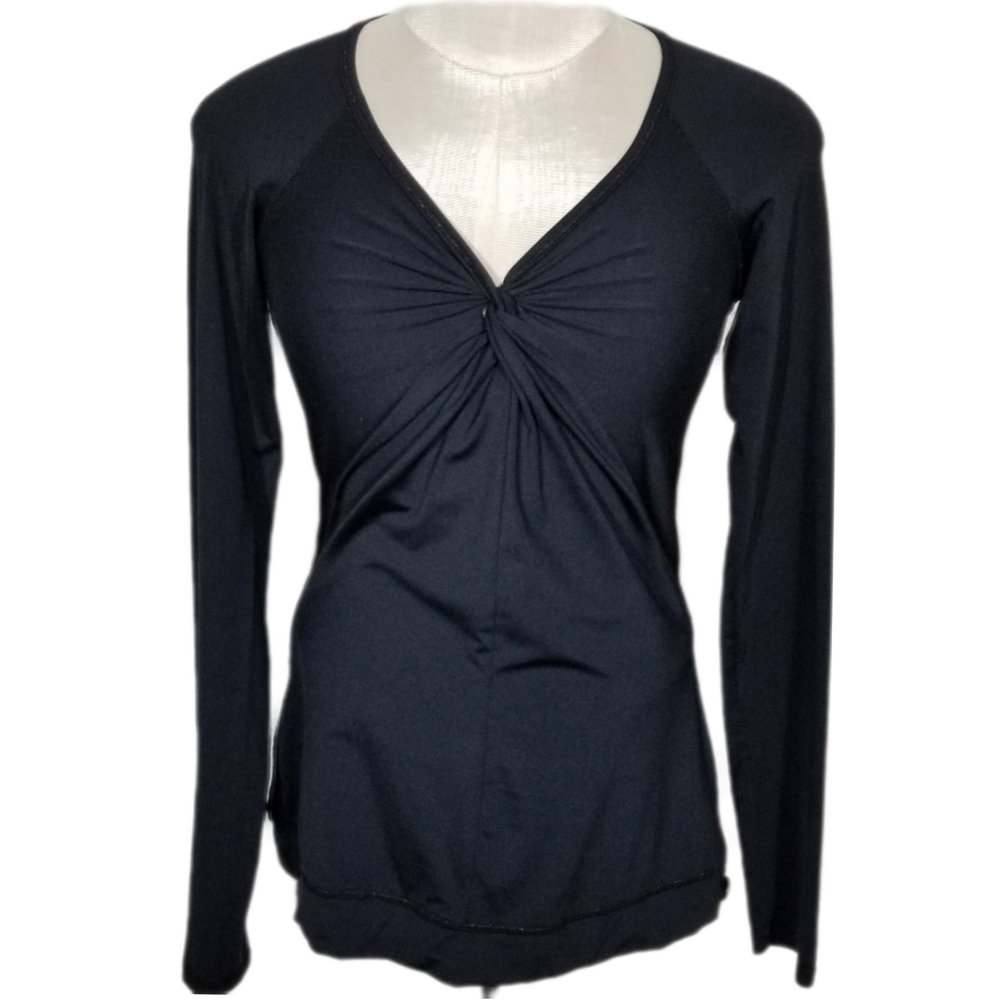 FOXY JEANS | tie neck v-neck long sleeve top